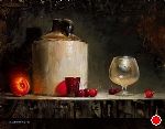 Snifter and Red by David Cheifetz Oil ~ 11 x 14