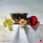 White Blossom by David Cheifetz Oil ~ 8 x 8